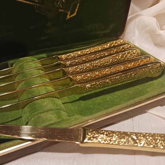 SCC Gold Electroplated Knife set - Picture 1 of 13